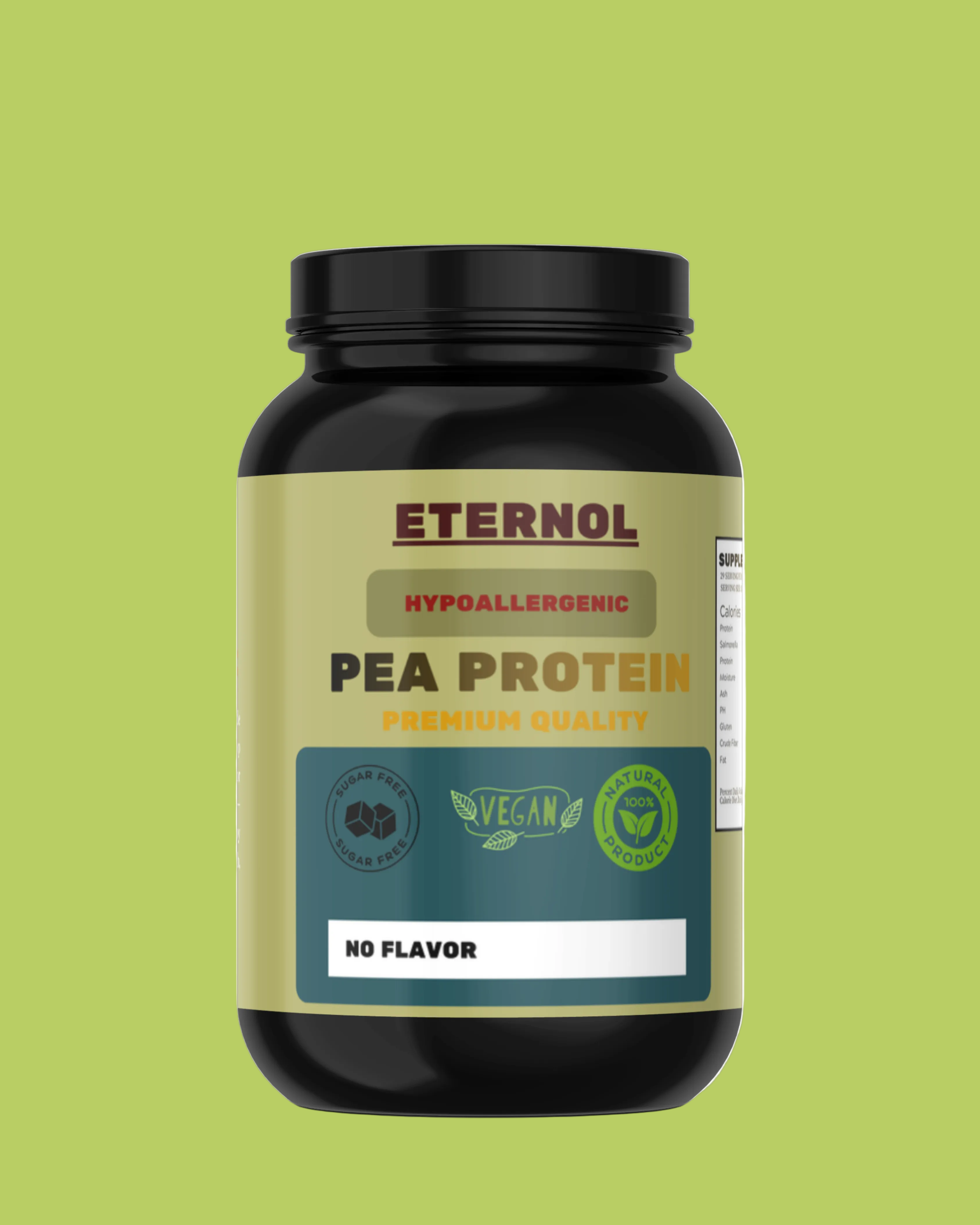 Pea Protein Isolate Powder (Hypoallergenic)